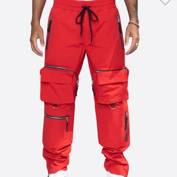 Red C4 Cargo Pants - Picture 1 of 4